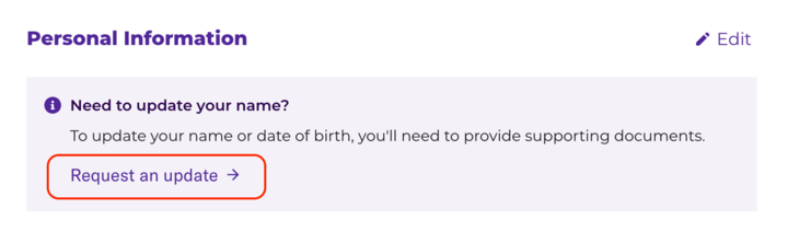 Example image of banner to change member name