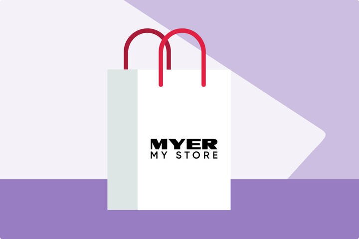 Shopping Bag Image with Myer Logo